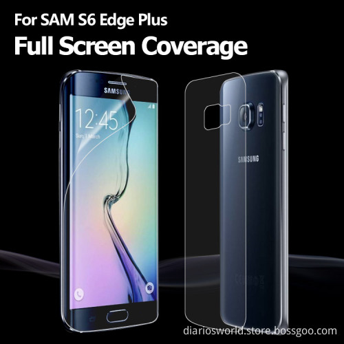 Full Screen Coverage anti shock screen protector film for GALAXY S6 Edge+